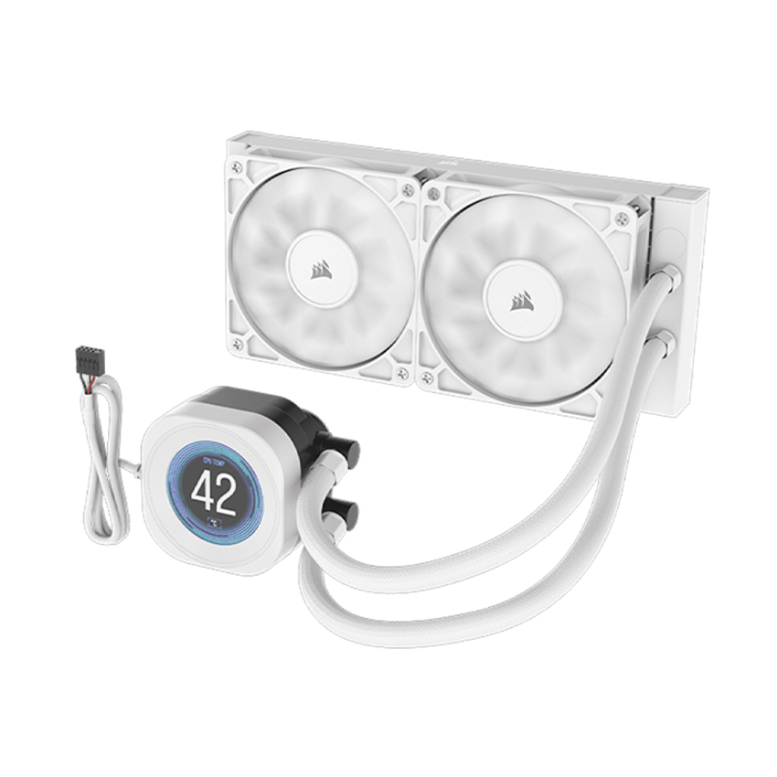 Tản nhiệt nước AIO Corsair NAUTILUS 240 RS LCD White (CW-9061032-WW)