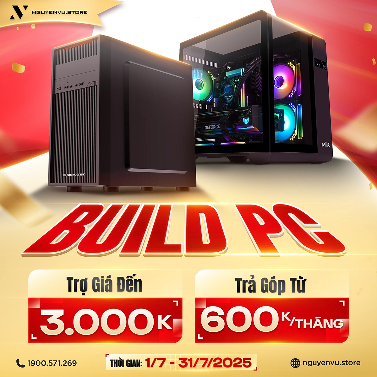 Build PC trợ giá đến 3.000.000đ | Nguyễn Vũ Store