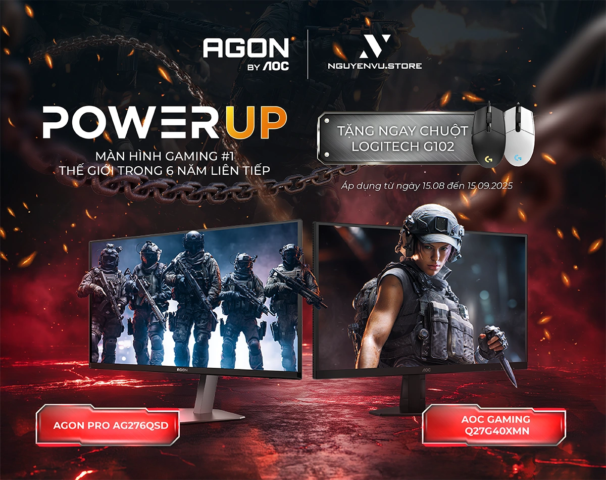 AOC DAYS | Mua Màn Đỉnh, Nhận Chuột Xịn | Nguyễn Vũ Store