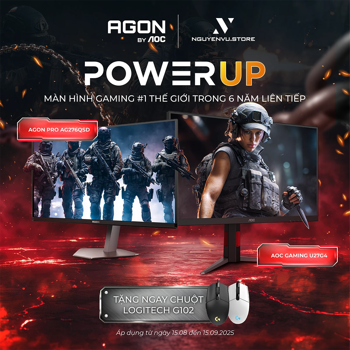 AOC DAYS | Mua Màn Đỉnh, Nhận Chuột Xịn | Nguyễn Vũ Store