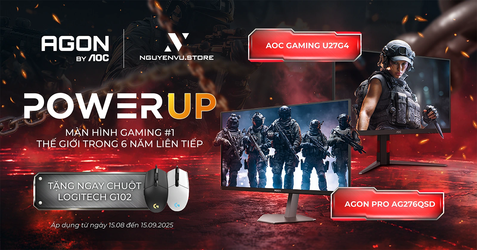 AOC DAYS | Mua Màn Đỉnh, Nhận Chuột Xịn | Nguyễn Vũ Store