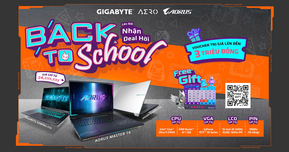 GIGABYTE Back To School "Lên Đời Nhận Deal Hời" | Nguyễn Vũ Store