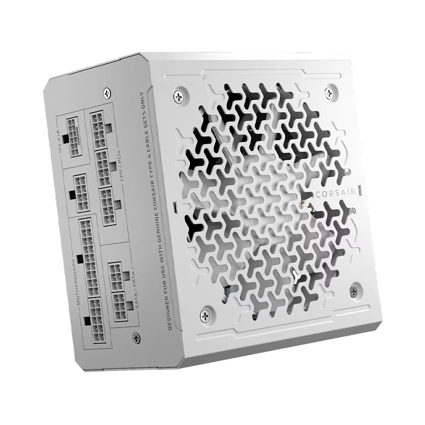 Nguồn máy tính Corsair RM1000e White ATX 3.1 Cybenetics Gold - Full Modular (CP-9020294-NA)