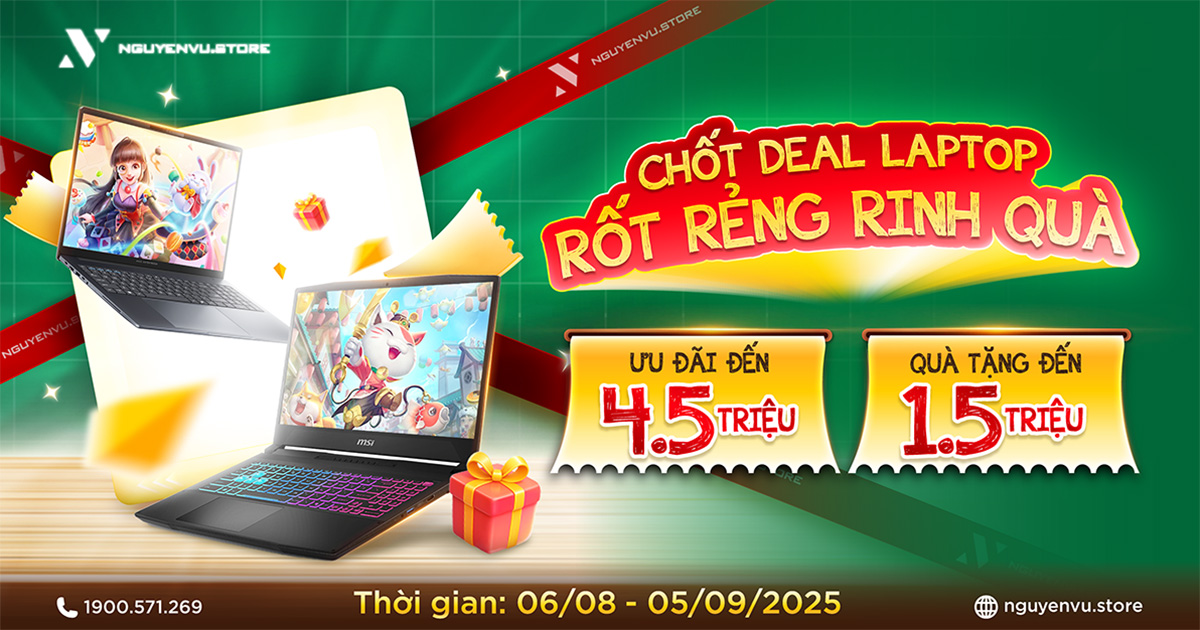 Laptop gaming, văn phòng - Quà tặng đến 1.5 TRIỆU | Nguyễn Vũ Store