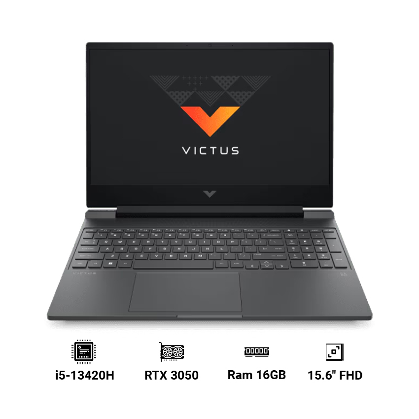 Laptop Gaming HP Victus 15-fa2731TX ( i5-13420H | 16GB RAM | 512TB SSD | RTX 3050 6GB | 15.6″ FHD | Win 11 Home)