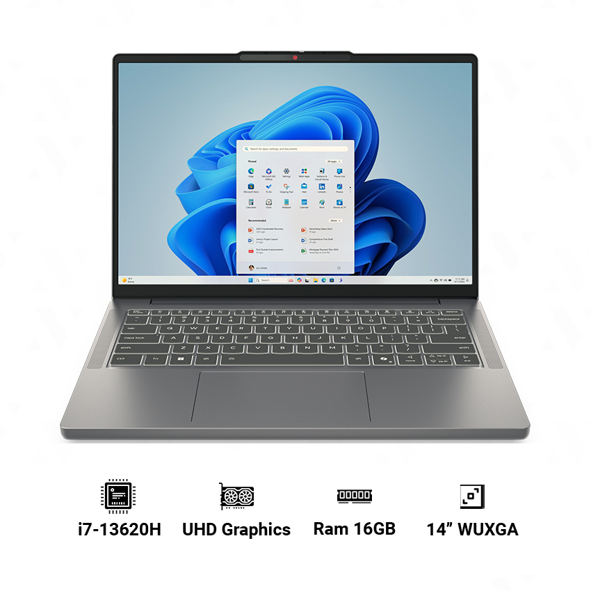 Laptop Lenovo IdeaPad Slim 3 14IRH10 WTY_83K00007VN (i7-13620H | 16GB RAM | 512GB SSD | 14" WUXGA | Intel UHD Graphics | Win 11)