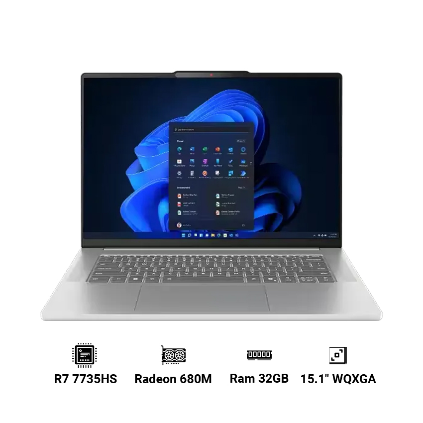 Laptop Lenovo IdeaPad Slim 5 OLED 15ARP10 83J3002SVN (Ryzen 7-7735HS | 32GB | 512GB | AMD Radeon 680M | 15.1inch WQXGA | Win 11 | Xám)