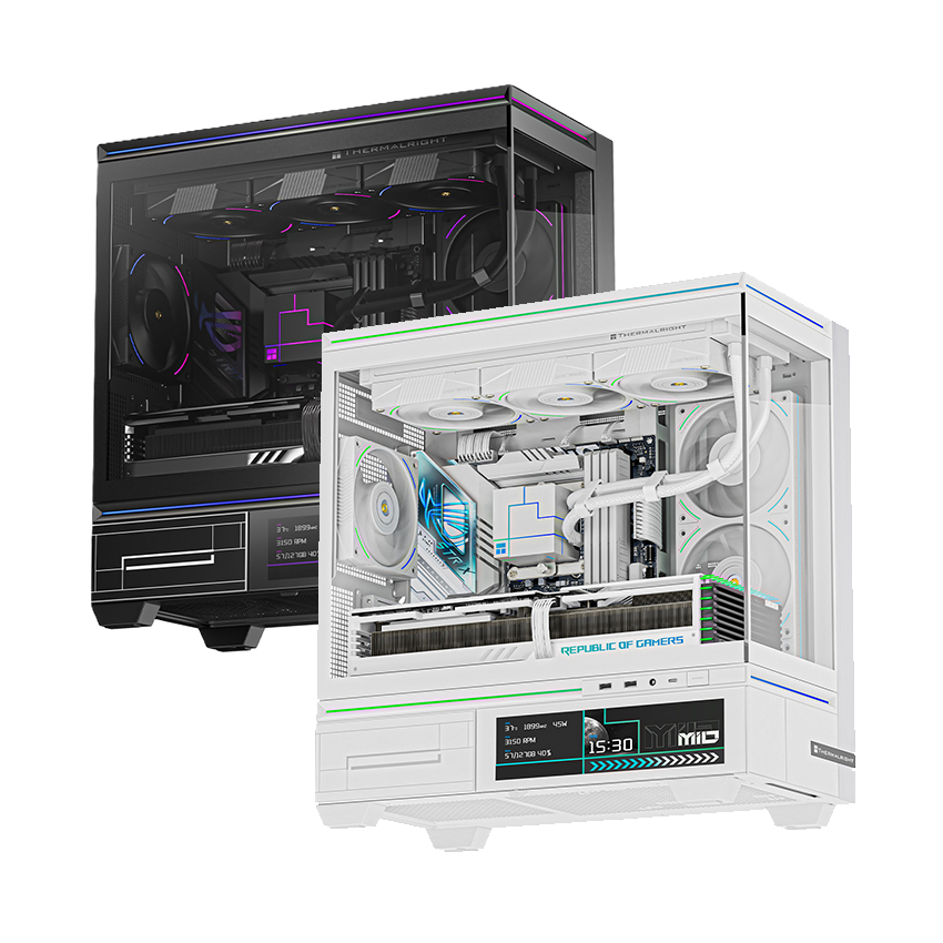 VỎ CASE THERMALRIGHT TL-M10 VISION (Mid-Tower, Black/White)