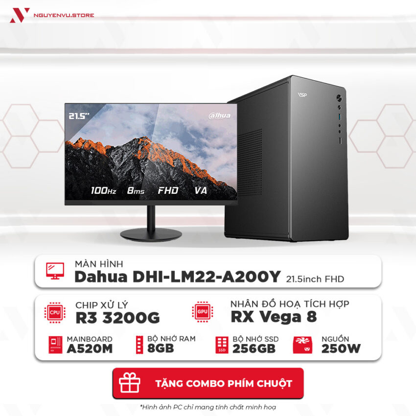 Full bộ văn phòng Ryzen 3 3200G