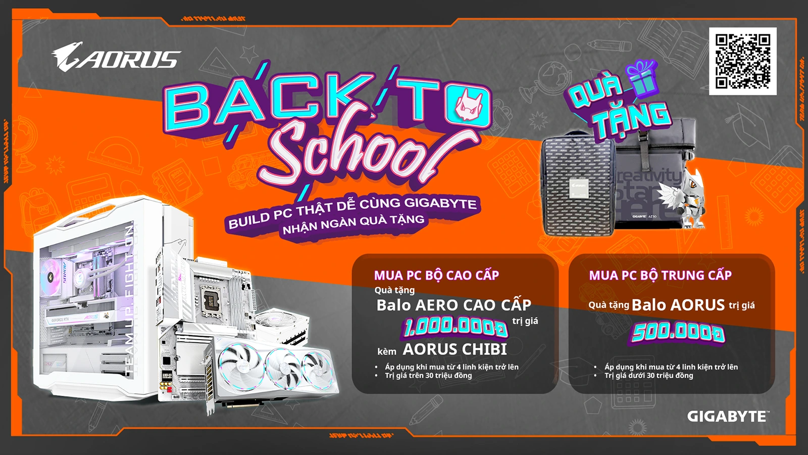 Back To School 2025: Build PC cùng Gigabyte nhận ngàn quà tặng