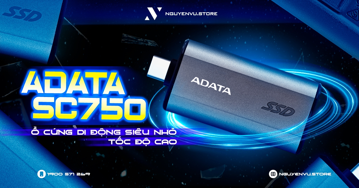 Đánh giá SSD Adata SC750: Ổ cứng di động siêu nhỏ, tốc độ cao
