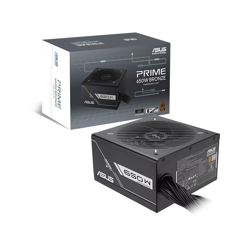 Nguồn máy tính Asus Prime 650W 80 Plus Bronze (PRIME-650B-BLACK)