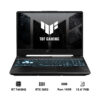Laptop ASUS TUF Gaming A15 FA506NCG HN184W (Ryzen 7 7445HS | 16GB | 512GB | GeForce RTX 3050 4GB | 15.6" FHD 144Hz | Win 11)