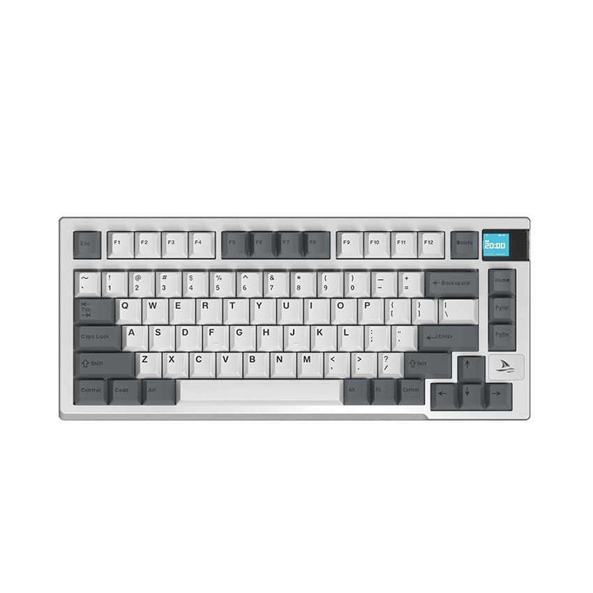 Bàn phím cơ DARMOSHARK K8 White Grey RGB Tri-mode