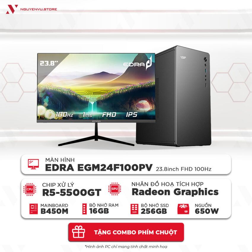 Full bộ PC Ryzen 5 5500GT