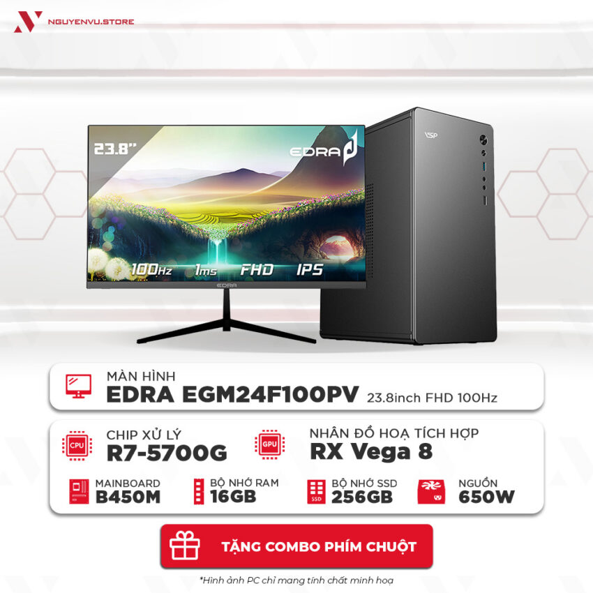 Full bộ văn phòng ryzen 7 5700G