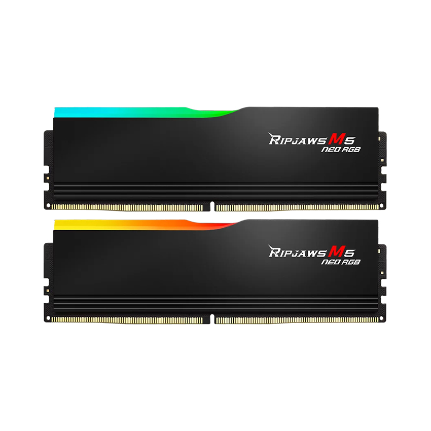 Ram PC G.SKILL Ripjaws M5 Neo RGB Black 32GB (2x16GB) DDR5 6000Mhz - (F5-6000J3636F16GX2-RM5NRK)