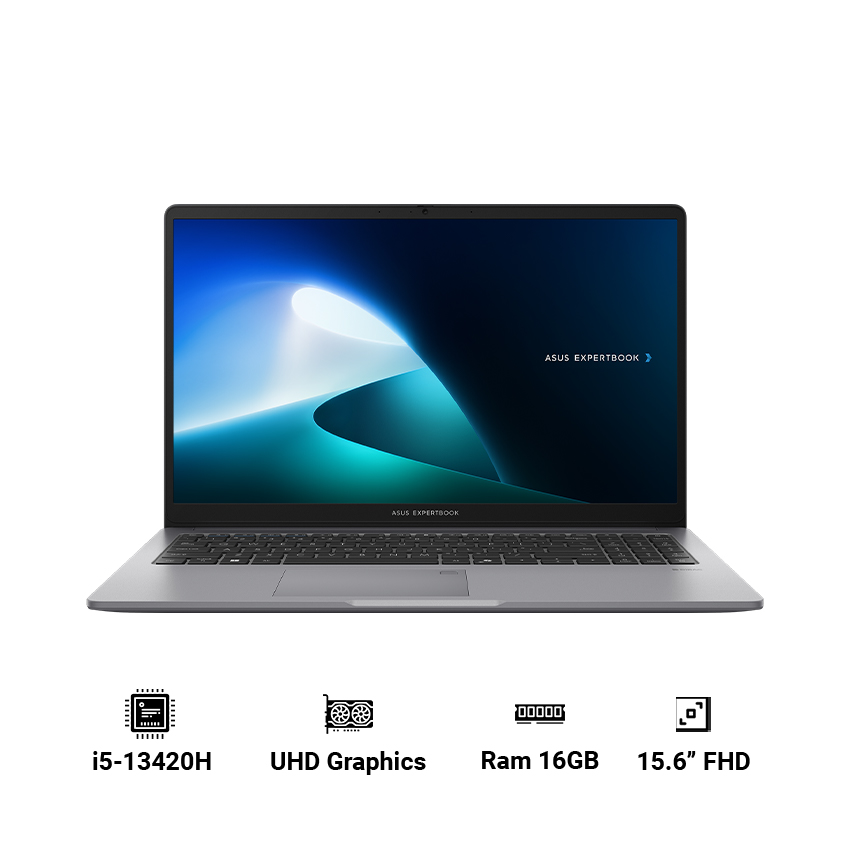 Laptop ASUS ExpertBook P1 P1503CVA-I516-63WS ( i5-13420H | 16GB RAM | 512GB SSD | Intel UHD Graphics | 15.6" FHD | Win 11 | Xám)