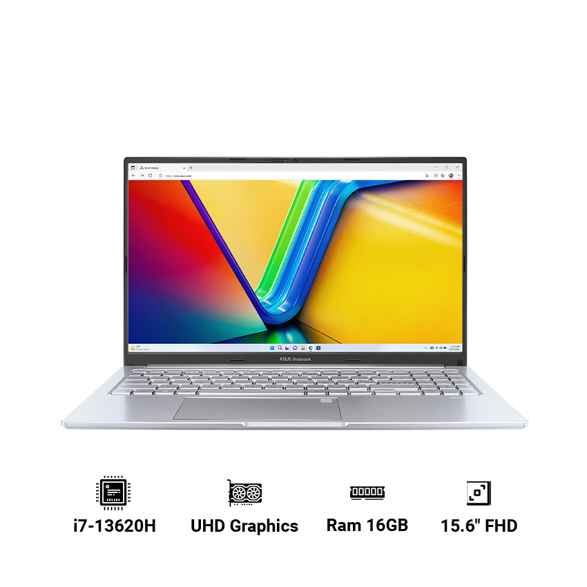 Laptop ASUS Vivobook 15 OLED A1505VA-L1688W ( i7-13620H | 16GB | 512GB PCIE | UHD Graphics | 15.6 inch FHD | Windows 11 Home)