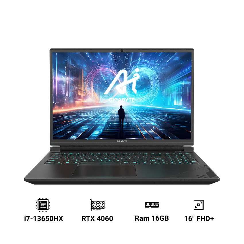 Laptop GIGABYTE G6X 9KG-43VN854SH (i7-13650HX | 16GB RAM | 1TBSSD | RTX 4060 8GB | 16" FHD+ 165Hz | Win 11)