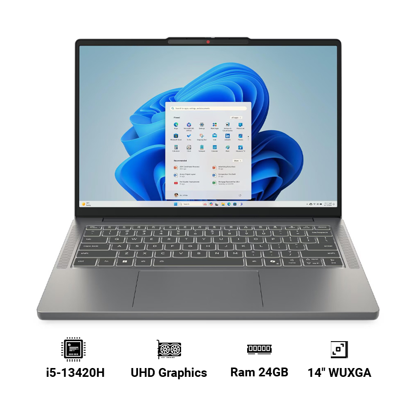 Laptop Lenovo IdeaPad Slim 3 14IRH10 83K0000AVN (Intel Core i5-13420H | 24GB RAM | 512GB SSD | Intel UHD Graphics | 14" WUXGA IPS | Win 11 Home)
