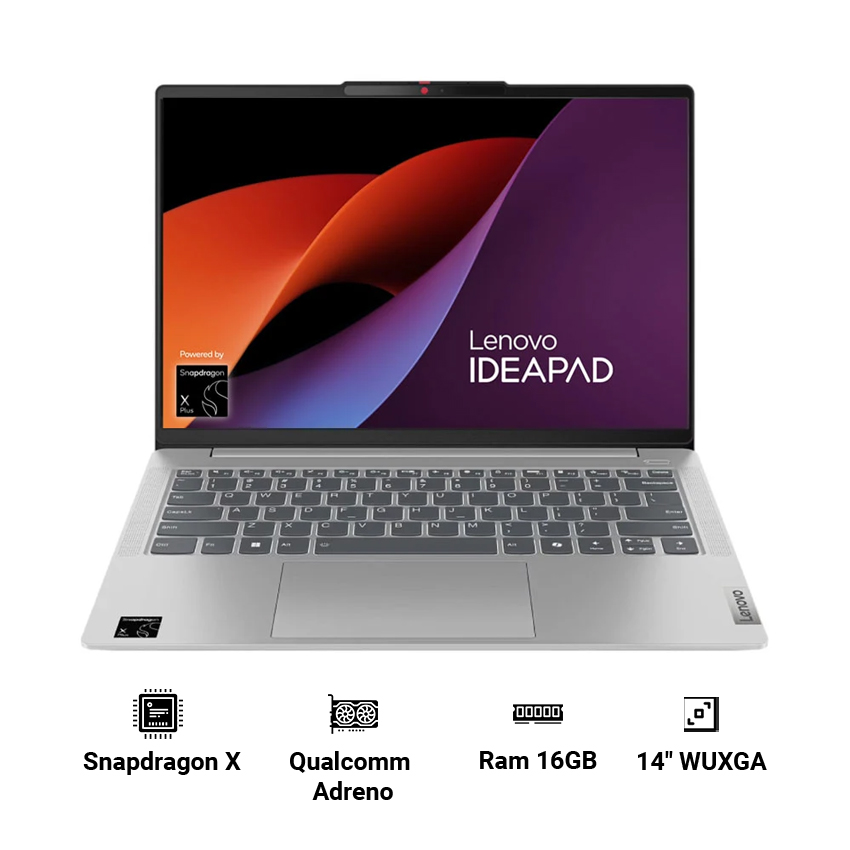 Laptop Lenovo IdeaPad Slim 5 14Q8X9 83HL005AVN (Snapdragon X X1-26-100 | 16GB RAM | 512GB SSD | Qualcomm Adreno | 14" WUXGA OLED | Win 11 Home)