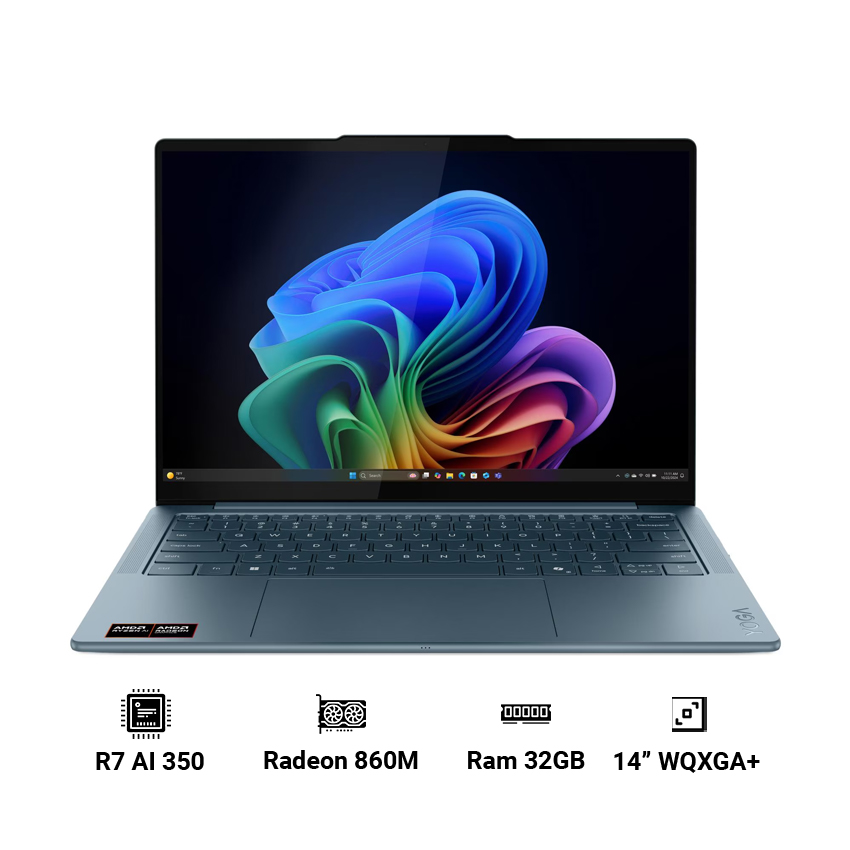 Laptop LENOVO Yoga Slim 7 14AKP10 83JY006PVN (AMD Ryzen AI 7 350 | 32GB RAM | 1TB SSD | Radeon Graphics | 154" 2.8K WQXGA+ | Win 11 Home SL)