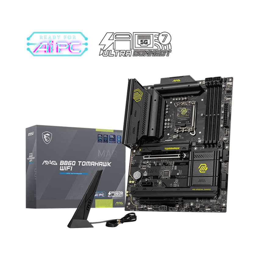 Mainboard MSI MAG B860 TOMAHAWK WIFI (Chipset INTEL B860, Socket LGA 1851, 4xDDR5 256GB, ATX)