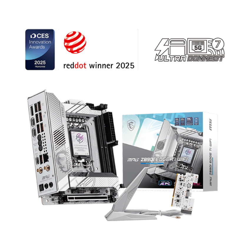 Mainboard MSI MPG Z890I EDGE TI WIFI (Chipset Intel Z890, Socket LGA1851, 2xDDR5 128GB, Mini-ITX)