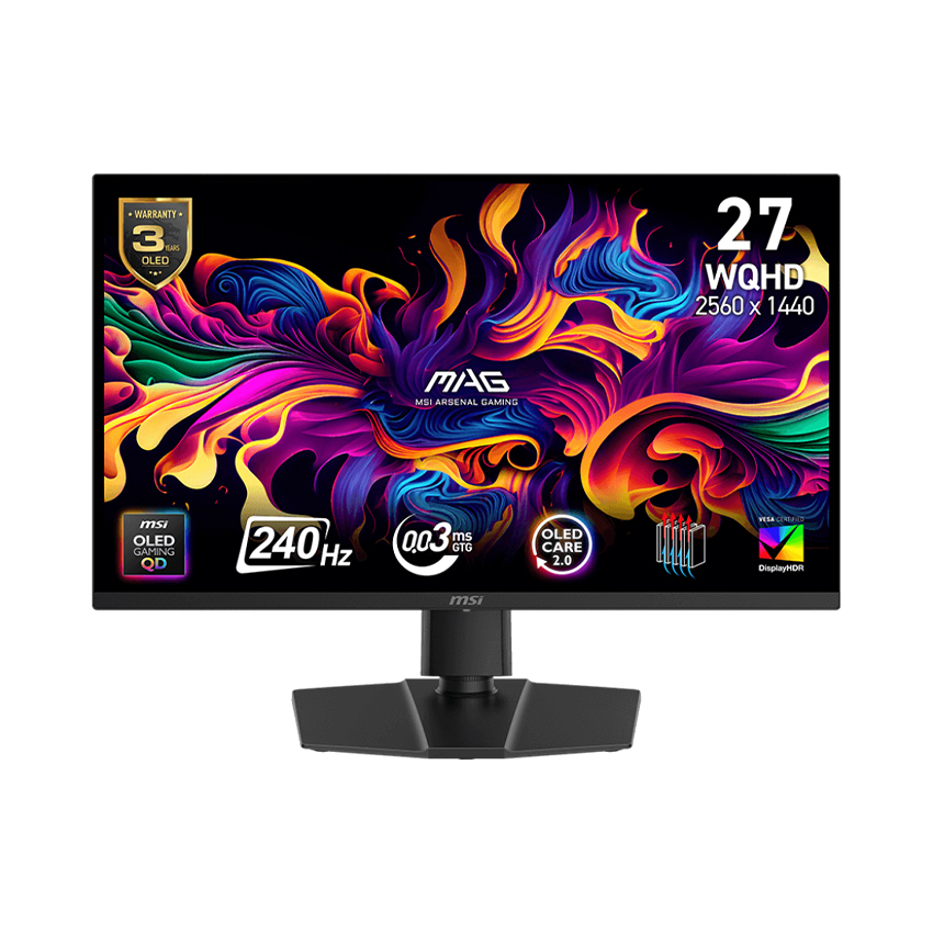 Màn Hình Gaming MSI MAG 273QP QD-OLED X24 27 inch WQHD 240Hz 0.03ms