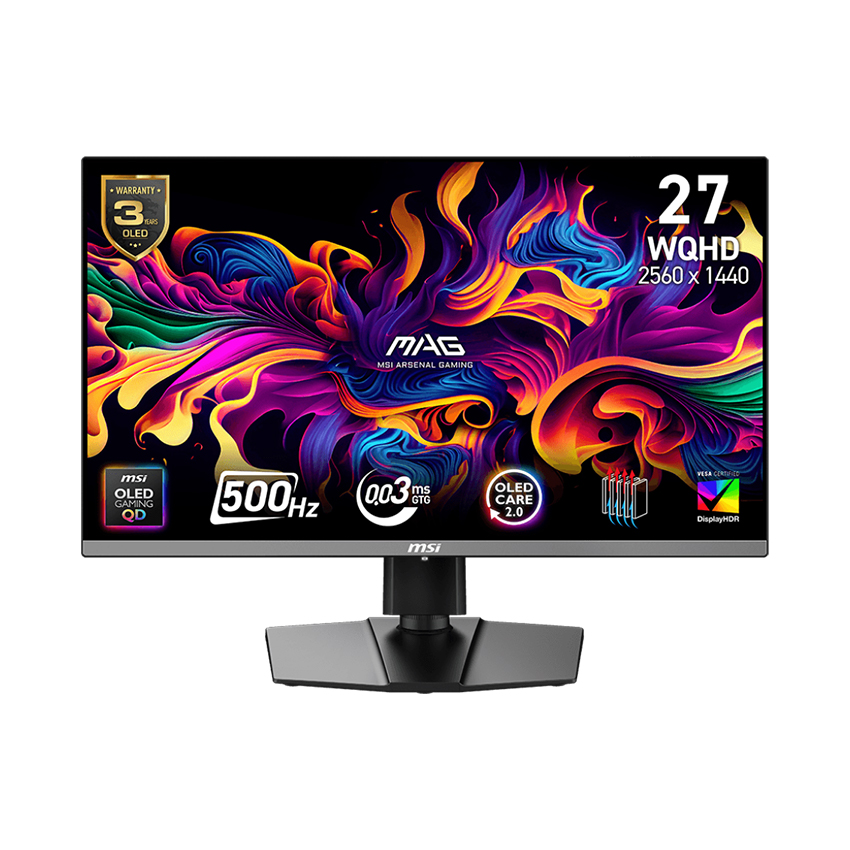 Màn Hình Gaming MSI MAG 272QP QD-OLED X50 27 inch WQHD 500Hz 0.03ms
