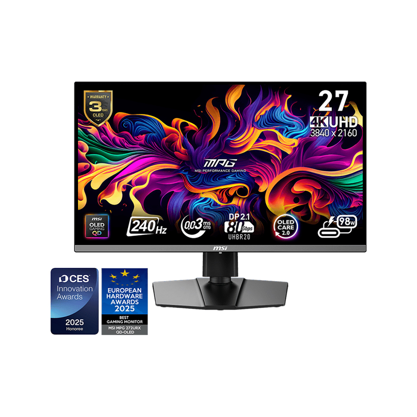 Màn Hình Gaming MSI MPG 272URX QD-OLED 27 inch FHD 240Hz 0.03ms