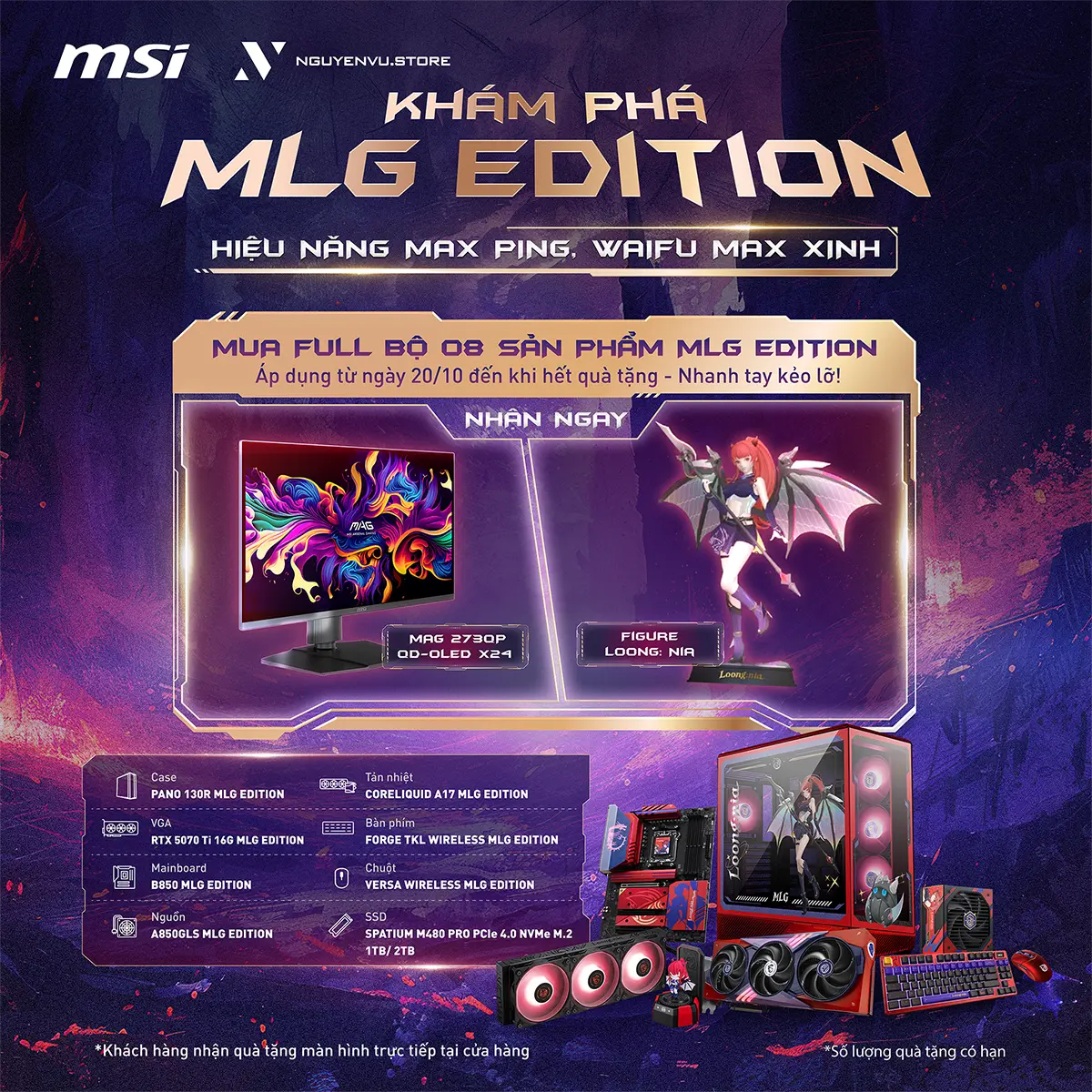 MSI MLG Edition: Hiệu Năng Max ping, Waifu Max Xinh