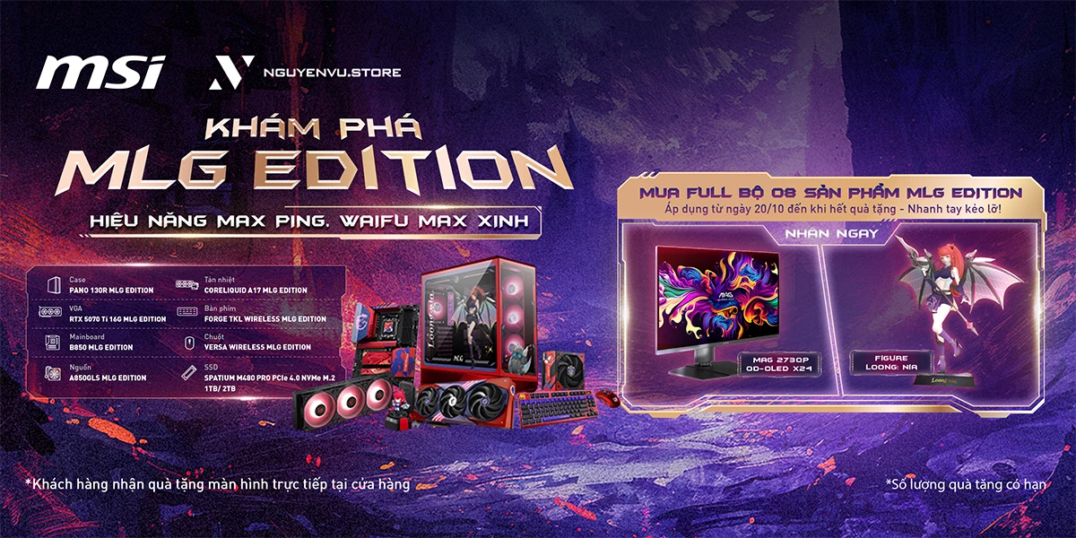 MSI MLG Edition: Hiệu Năng Max ping, Waifu Max Xinh