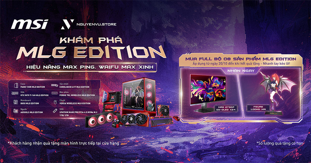 MSI MLG Edition: Hiệu Năng Max ping, Waifu Max Xinh