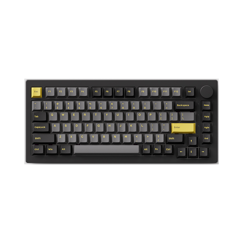 Bàn phím cơ AKKO 5075B Plus Black & Gold (Multi-modes / Creamy Yellow Pro switch)