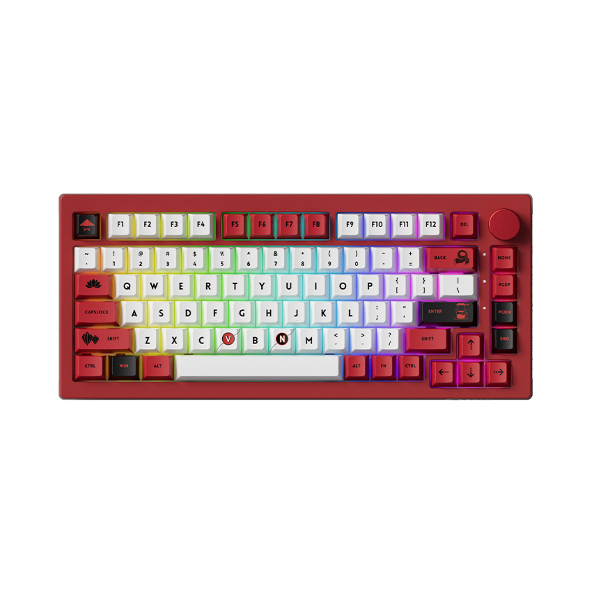 Bàn phím cơ AKKO 5075B Plus Red World Tour Viet Nam (Multi-modes / Akko V3 Pro Piano Switch)
