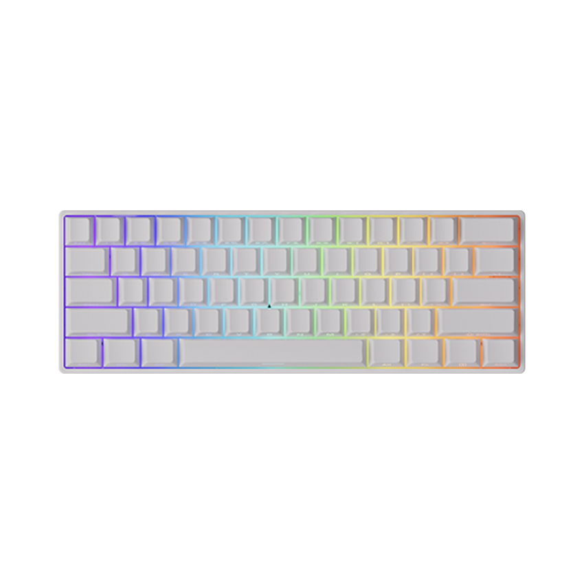 Bàn phím cơ AKKO MonsGeek FUN60 Max SP White (Multi-mode, Akko Glare Magnetic Switch)