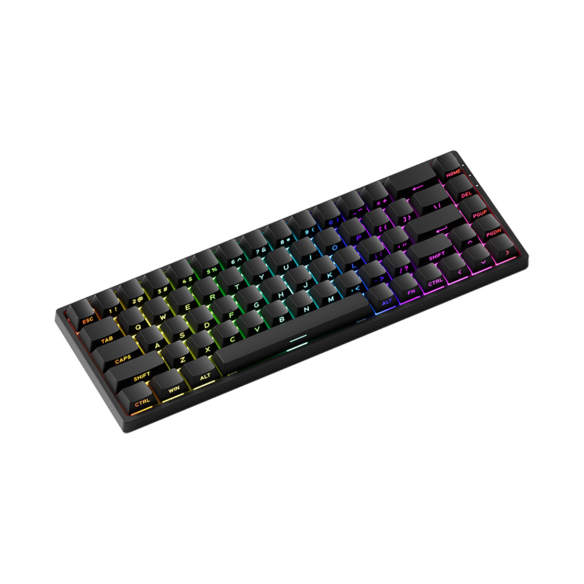 Bàn phím cơ AKKO MonsGeek FUN68 HE Black (Multi-mode / Akko Stellar Rose) - Ảnh 2