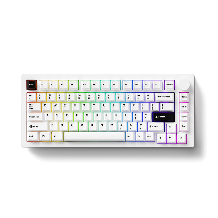 Bàn phím cơ AKKO MonsGeek M1 V5 Black on white (Multi-mode / Mirror Switch) - Ảnh 2