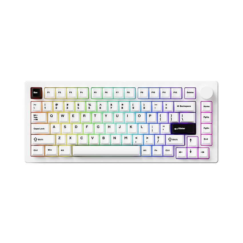 Bàn phím cơ AKKO MonsGeek M1 V5 Black on White (Multi-mode / Mirror Switch)