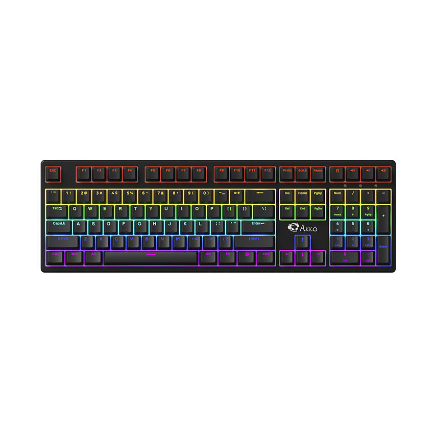 Bàn phím cơ Akko 3108 SR Black Shine-Through