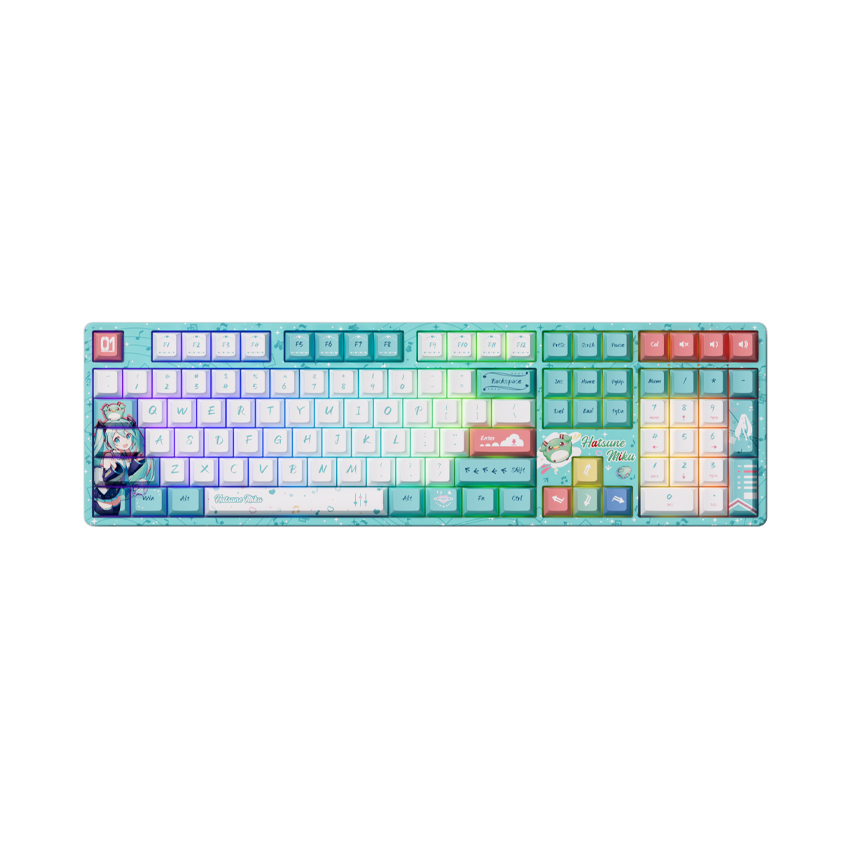 Bàn phím cơ AKKO 5108B Plus – Hatsune Miku (Multi-modes / Led RGB / Hotswap / Piano Switch)