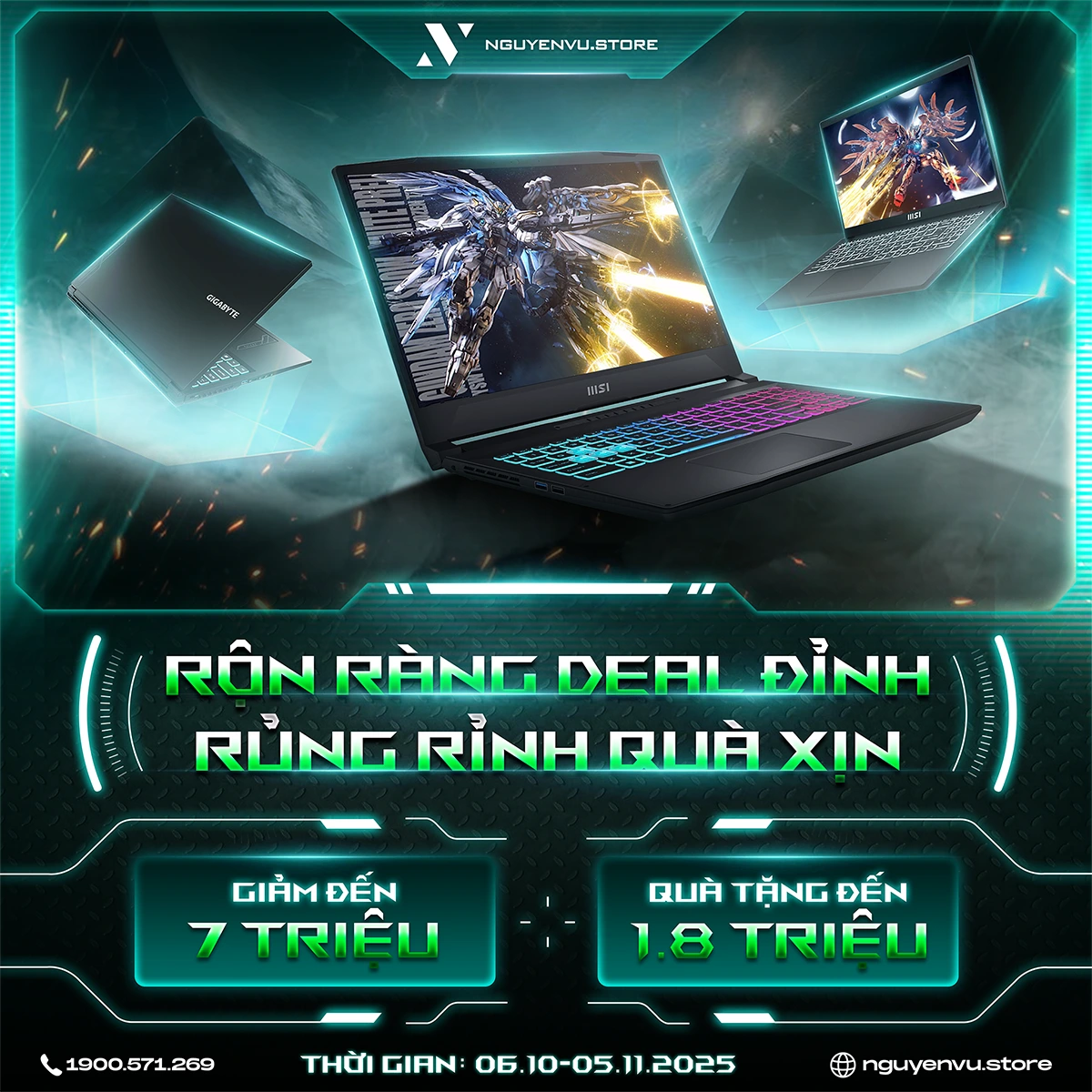 Laptop Ưu Đãi Đến 7 Triệu, Quà Tặng Đến 1.8 Triệu | Nguyễn Vũ Store