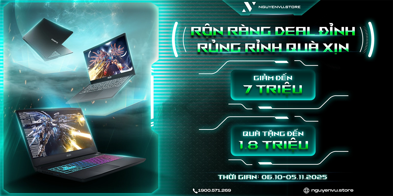 Laptop Ưu Đãi Đến 7 Triệu, Quà Tặng Đến 1.8 Triệu | Nguyễn Vũ Store