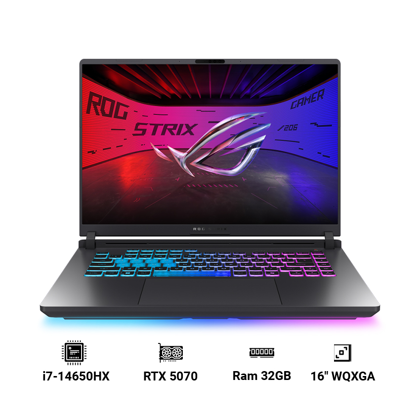 Laptop Asus ROG Strix G16 G615JPR-S5107W (Core i7-14650HX | 32GB RAM | 1TB SSD | RTX 5070 | 16" WQXGA | Win 11 | Xám)
