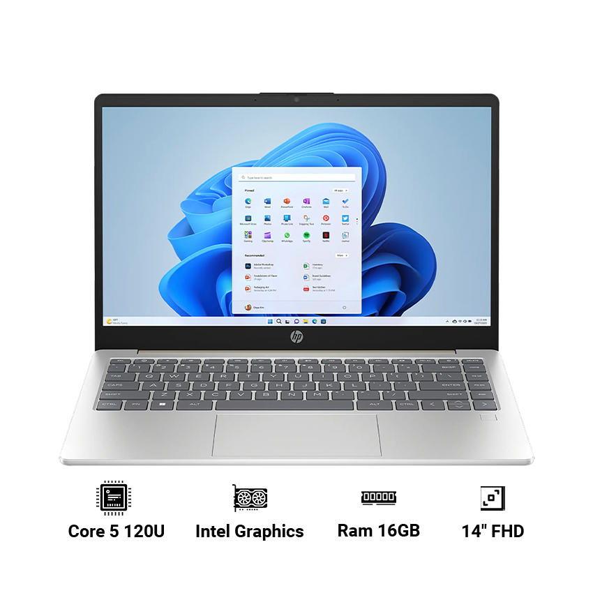 Laptop HP 14-ep1179TU C89ZSPA (Core 5 120U | 16GB | 512GB | Intel Graphics | 14" FHD | Win 11)