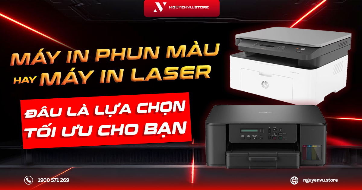 Máy in phun màu hay máy in laser – đâu là lựa chọn tối ưu cho bạn?