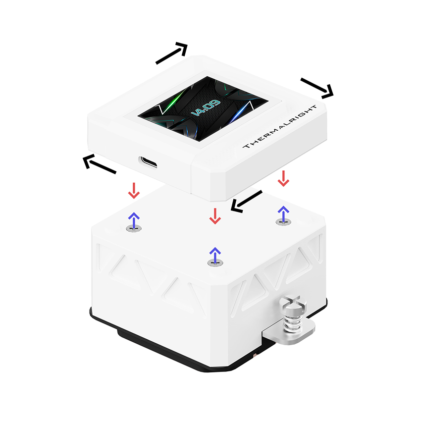 Tản nhiệt nước Thermalright Frozen Warframe 360 SE ARGB (Black/White) - Ảnh 12