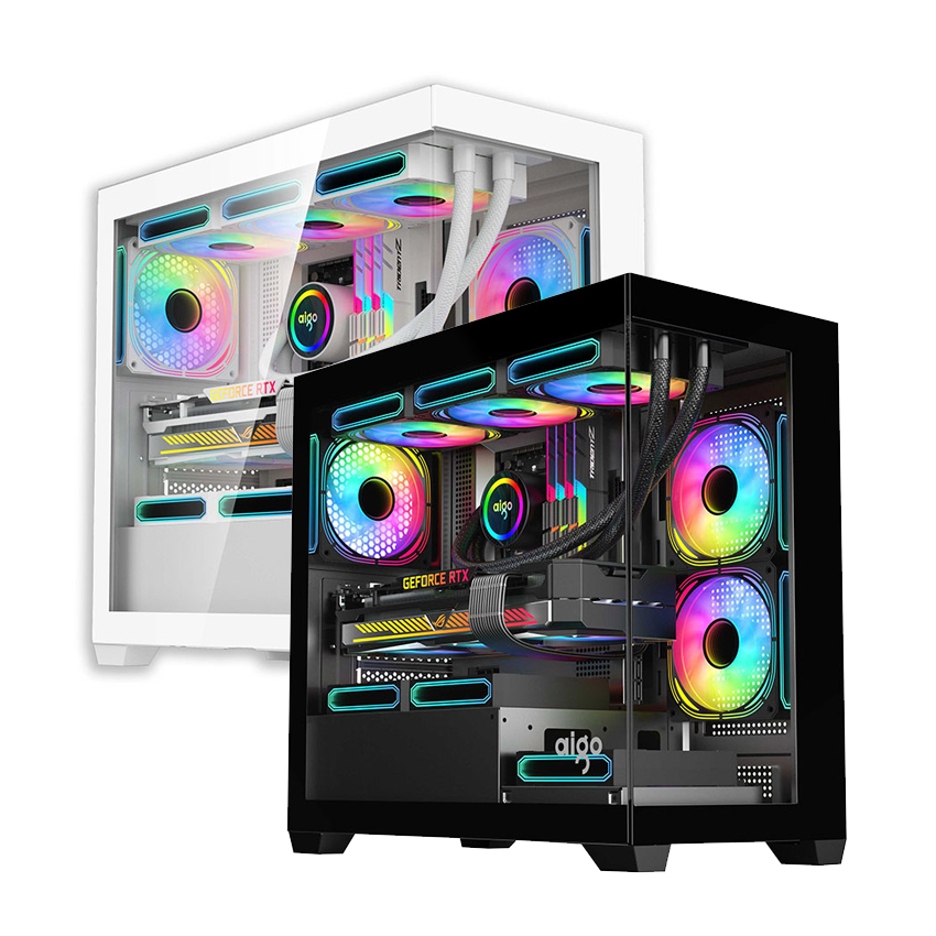 Vỏ case AIGO C218M M-ATX (Black/White)